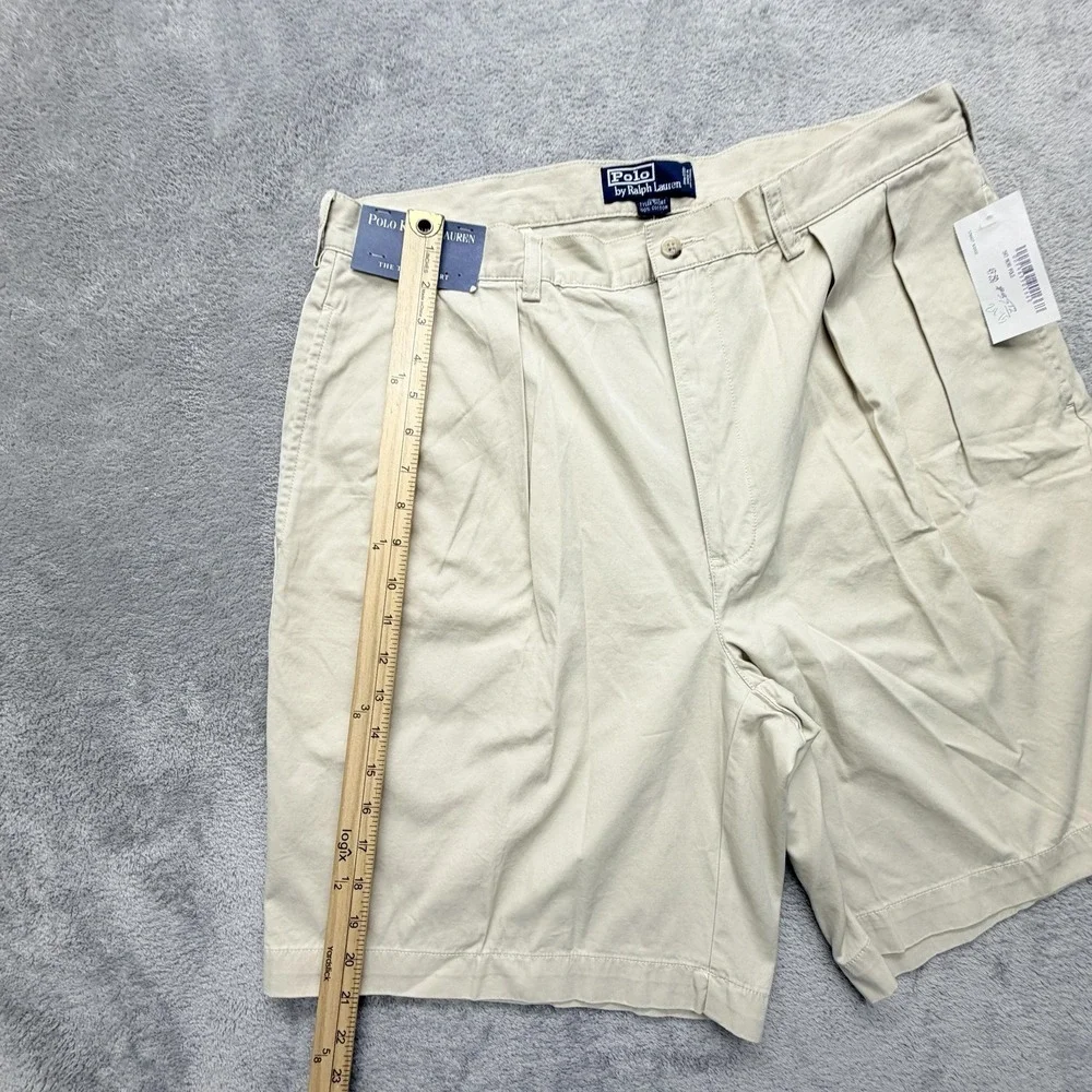 Polo Ralph Lauren Shorts Mens 38 Beige Chino Tyler Short Cotton